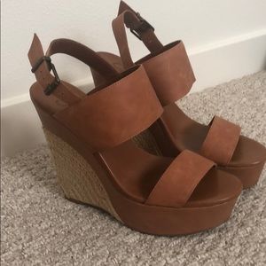 Brown Jessica Simpson wedges